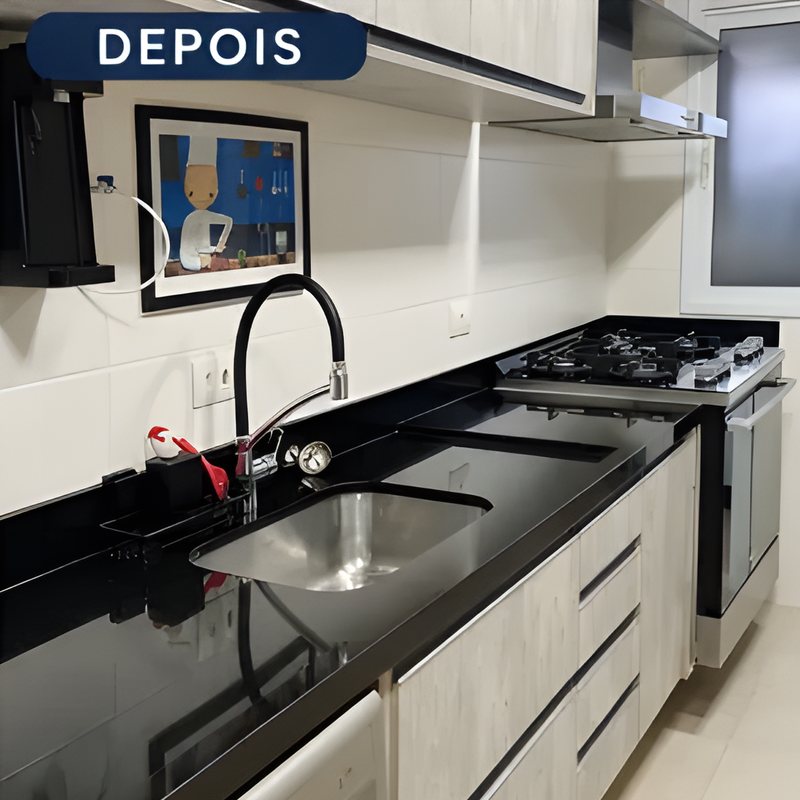 Cozinha depois da limpeza